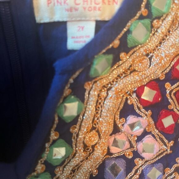 Pink Chicken Dress with Embroidered Details - Picture 8 of 9